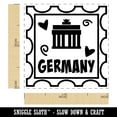 thumbnail image 2 of Germany Brandenburg Gate Passport Travel Self-Inking Rubber Stamp Ink Stamper - Fuchsia Ink - Small 1 Inch, 2 of 7