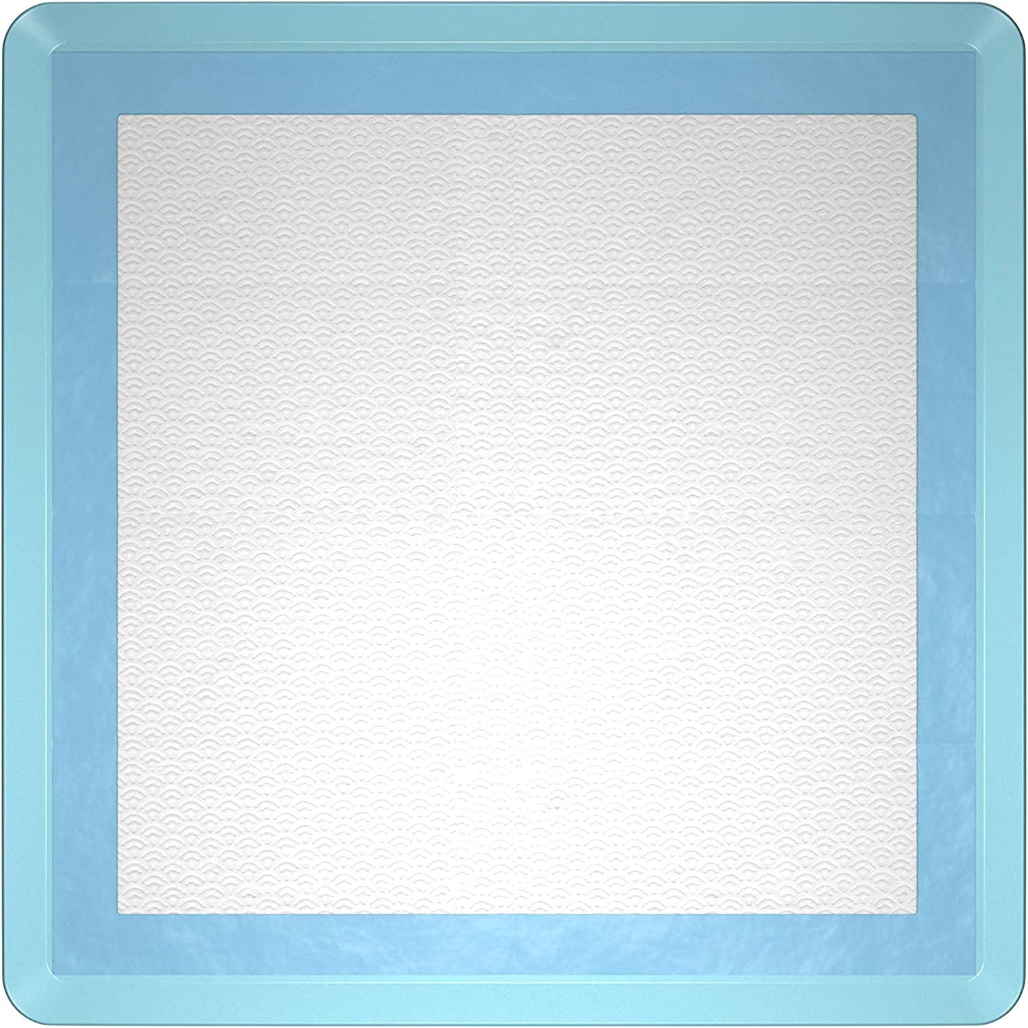 Skywin Dog Pee Pad Holder - 2 Pack Sky Blue No Spill Pee Pad Holder for Dogs - Wee Wee Pad Holder Works with Most Training Pads, Easy to Clean and Store (Sky Blue)