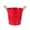 Red, variant on YUNLIGHTS Red Galvanized Trash Can with Handle Stylish Iron Waste Basket