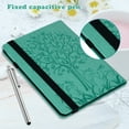 thumbnail image 5 of Dteck Case for iPad 11-inch (A16) 2025/iPad 10th Generation 10.9 inch 2022,Shockproof Leather Card Slot Wallet Case Tree Pattern Kickstand Rubber Cover with Pencil Holder for iPad 10th/11th Gen,Green, 5 of 8