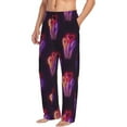thumbnail image 3 of Mens Pajama Pants - Soft Sleep & Lounge Pants for Men, Light Bulb Pattern balloon Cuteness Casual PJ Bottoms Pants with Pockets, 3 of 5