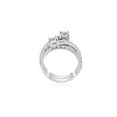 thumbnail image 3 of 2ct Diamond Forever Two Stone Solitaire Engagement Ring Wedding Set White Gold, 3 of 4