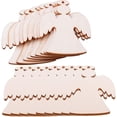 thumbnail image 1 of 50 piezas de manualidades de madera para pintar adornos colgantes de árbol de Navidad recortes de madera sin terminar Navidad (recortes de ángel), 1 of 5