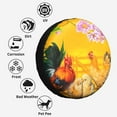 thumbnail image 6 of Kdxio The Chicken Family Rooster Hen And Chicks for Tire Cover Wheel Protectors Tyre Covers Weatherproof Wheel Covers Universal Fit for Trailer Rv SUV Truck Camper Travel Trailers 16 inch, 6 of 8