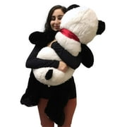 Big Stuffed Panda 36 Inch Soft Large 3 Foot Bear Big Plush Animal