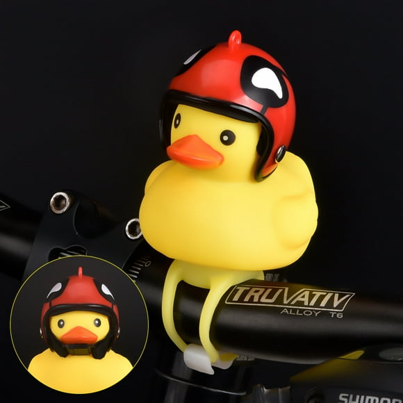 Wind breaking Duck Road Bicycle Bell Little Duck Yellow Duck Helmet Children Riding with Helmet Horn Light