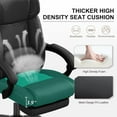 thumbnail image 6 of Executive Office Chair with Footrest,Thick Leather Office Chair with Lumbar Support,90-155°Adjustable Reclining Office Chair,  Ergonomic Computer Desk Chair for Home Office(Black), 6 of 7