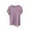 Purple, variant on Plus Size Tops for Women under $5 Solid Color Short Sleeved Round Neck Not Irregular Loose T-shirt Black 2XL