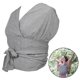 thumbnail image 4 of Portabebés para exteriores, portabebés ajustable, eslingas, correas para envolver, portabebés para recién nacidos y bebés, niñas, niños, bebés de 8 a gris L SM SunniMix portabebés, 4 of 8