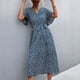 thumbnail image 1 of Summer Wrap V Neck Dress, Short Sleeve Women V Neck Maxi Dress For Parties ANGGREK AH2905, 1 of 6