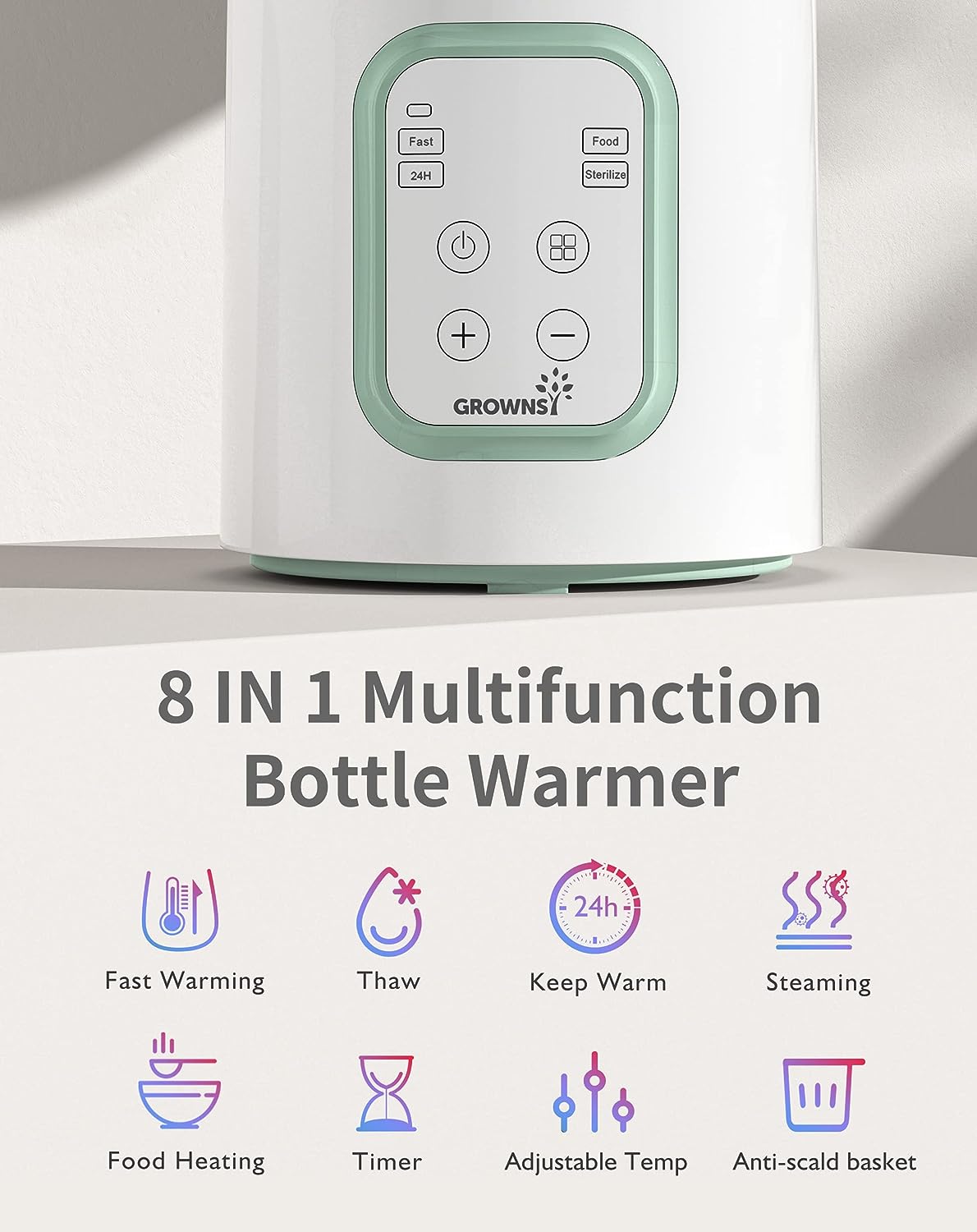Grownsy 8-in-1 Bottle Warmer with Timer photo 7