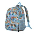 thumbnail image 2 of Basset Hound Dog and Flower Backpack Backpack for School,Cute School Bag,Schoolbag with Adjustable Shoulder Straps & Padded Back,13.8"x11.4"x6", 2 of 6
