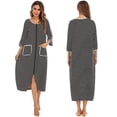 thumbnail image 4 of Chemise de Nuit Rayée pour Femmes, Manches Courtes, Haut de Pyjama, Chemise de Nuit, 4 of 5