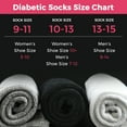 thumbnail image 2 of Debra Weitzner Diabetic Ankle Socks Mens Womens Non-binding Socks Loose Fit, 9/11 Black 6 Pairs, 2 of 6