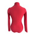 thumbnail image 4 of Staron Women's Long Sleeve Zip Front Swimsuit One Piece Bathing Suit Surfing Diving Beach Vacation Swimwear Modest Full Coverage Rash Guard, Red S, 4 of 7
