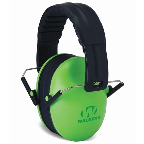 Walker's Game Ear Passive Baby & Kids Earmuffs, 23 NRR, Green