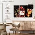 thumbnail image 5 of Elephant Stock Sam Snowman Wall Art - Horizontal Multi Panel Canvas - Living Room Wall Decor - Holiday Multi Panel - White And Red Decor By Susan Winget - 74" x 48", 5 of 8