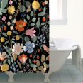 thumbnail image 5 of Spring Flowers Shower Curtain - Fresh Seasonal Blooms and Butterflies, 72x84 Inches, 5 of 5