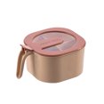 thumbnail image 1 of Inteprter FenKicyen, organizador de tarros de especias de 4 rejillas, salero y pimentero, tarros a prueba de polvo para especias, caja contenedora, juego Mostrada rosado Inteprter HA002524-03, 1 of 1
