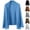 Blue, variant on HAJWOH Winter Shawl Wraps Women Fashion Knitted Shawls Stylish High-end Knitted Cape -use Scarf