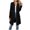 Black, variant on Women's Long Cardigan Solid Color Long Sleeve Loose Fit Open Front with Pockets Casual Outerwear Jacket for Fall Winter