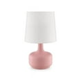 thumbnail image 1 of Benzara BM240454 Table Lamp with Teardrop Metal Base & Fabric Shade, Pink, 1 of 5