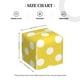 thumbnail image 4 of Fotbe Yellow And White Polka Dot Porta Pañuelos Decorativo de Cuero, Caja Cuadrada Moderna para Pañuelos Faciales, Organizador y Dispensador 5x5x5'', 4 of 7