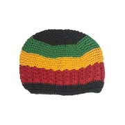 Hand Crocheted Beanie, Rasta