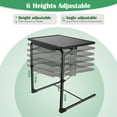 thumbnail image 3 of 2 Pack TV Tray - TV Table, Folding Table Trays, w/6 Height & 3 Tilt Angle, w/Cup Holder, Dinner Tray for Eating on Couch, Laptop, Bed & Couch, 3 of 8