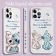 thumbnail image 4 of Funda de Anime Stitch Baby para Apple iPhone 15 14 13 12 Mini 11 Pro XS MAX XR X 8 7 6S SE Plus Liquid Left Rope Phone Cover, 4 of 5