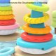 thumbnail image 2 of Juguete De Apilamiento Sensorial Montessori Para Niños Pequeños Juguete apilable Baño para bebé Desarrollo de habilidades motoras finas 7 anillos de arcoíris, 2 of 7