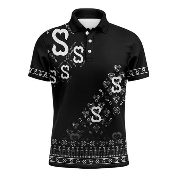 Traditional Thai Print Shirt for Daily Casual Wear with Comfort Fit and Casual Style Men’s Tee for Spring and Summer Comfort Clothing