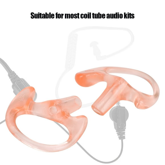 Silicone Ear Mold Replacement TwoWay Radio Earpiece for Coil Tube Audio Kits