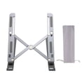 thumbnail image 1 of Soporte para computadora portátil, ergonómico, de aleación de aluminio, de silicona, plegable, antideslizante, con ángulo ajustable, para computadora portátil de 9 a 15,6 pulgadas, 1 of 5