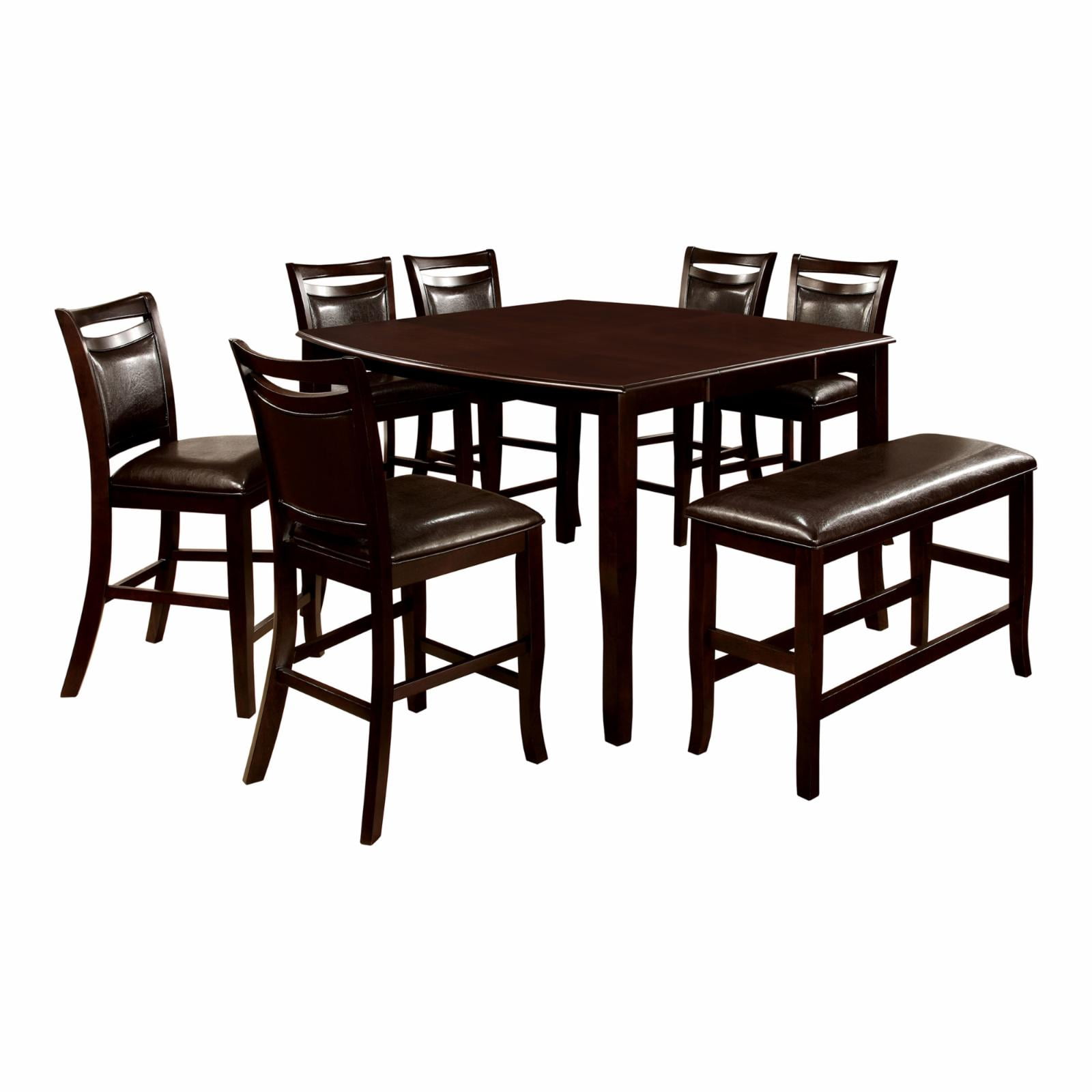 Furniture of america ridgeway square counter height on sale dining table
