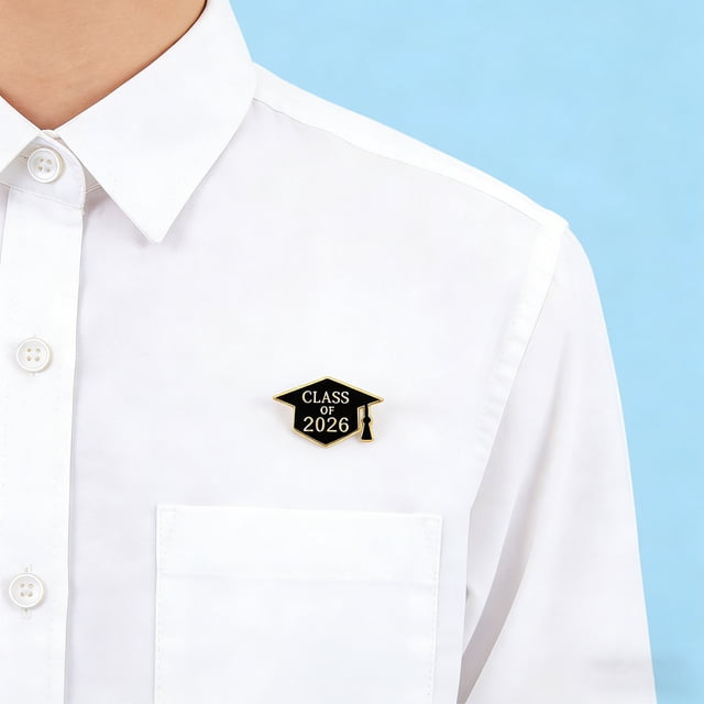WHAMVOX 12Ud Pines Decorativos Para Graduación 2026 Con De En Color Negro