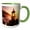 Green/White, variant on 3drose, Lighthouse at Devils Elbow Park Oregon, 15oz Mug