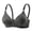 Dark Gray, variant on Wireless Bra for Women Striped Comfort No Underwire Adjustable Strap Push Up Full Coverage Everyday Tshirt Bras