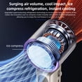 thumbnail image 3 of Handheld Fan High Speed Rechargeable with Ice Cooler Long Battery Digital Display for Indoor Outdoor Activities, 3 of 7