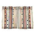 thumbnail image 7 of Yayeee Kitchen Curtains Tier Pair Light Filtering 27"x36" Rod Pocket Short Cafe Window Panel, Brown Abstract Dots, 7 of 7