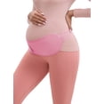 thumbnail image 4 of INSPIRE CHIC Women's Adjustable Belly Support Bands with Back Brace Straps Soft Breathable Pregnancy Abdominal Belt XL Pink, 4 of 5