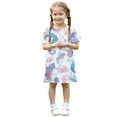 thumbnail image 5 of Avrntaa Girls Short Sleeve Casual Dress Funny Print Flowy Hem Dress Summer A-line Dresses for 3-12 Y, 5 of 8