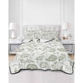 thumbnail image 3 of Farmhouse Spring Twin XL Size Down Alternative Comforter, Lightweight Comforter Quilt Bedding Set with Pillow Shams Sage Green Fruit Plant Leaf Flower All Seasons Bed Comforter Duvet Insert 68"x98", 3 of 7