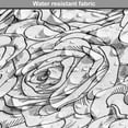 thumbnail image 5 of Black and White Dog Crate Cover, Romantic Natures in Sketch Art Style Monochromatic Rose Bouquet, Easy to Use Pet Kennel Cover for Medium Large Dogs, 35" x 23" x 27", Black White, by Ambesonne, 5 of 6