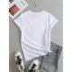 thumbnail image 3 of Heart Valentine's Day Heart Graphic Print T Shirt For Women's , Casual Fashion Round Neck T-Shirt Shirt Tops, 3 of 6