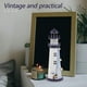 thumbnail image 2 of Farol de vela con forma de faro LED, estilo mediterráneo, candelabro de hierro para muebles de escritorio, decoración del hogar, 2 of 7