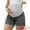 Gray, variant on Women's Maternity Denim Over Belly High Waist Casual Shorts XL Gray