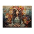 thumbnail image 3 of Designart "Awakening Presence Colorful Meditation" Spiritual Print on Natural Pine Wood, 3 of 5