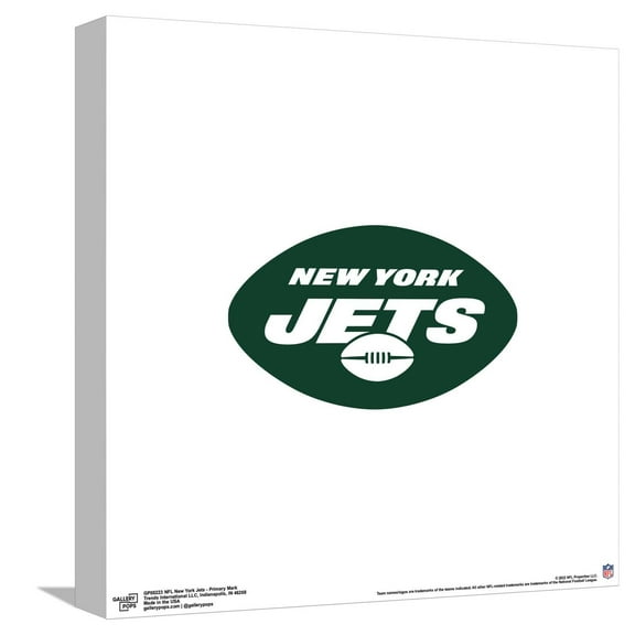 Gallery Pops NFL New York Jets - Primary Mark Canvas Wall Art, Unframed Version, 12" x 12"