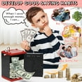 thumbnail image 4 of Piggy Bank for 5+ Kids, Electronic Money Saving Box with Password, Automatic Paper Money Scroll, 4 of 8
